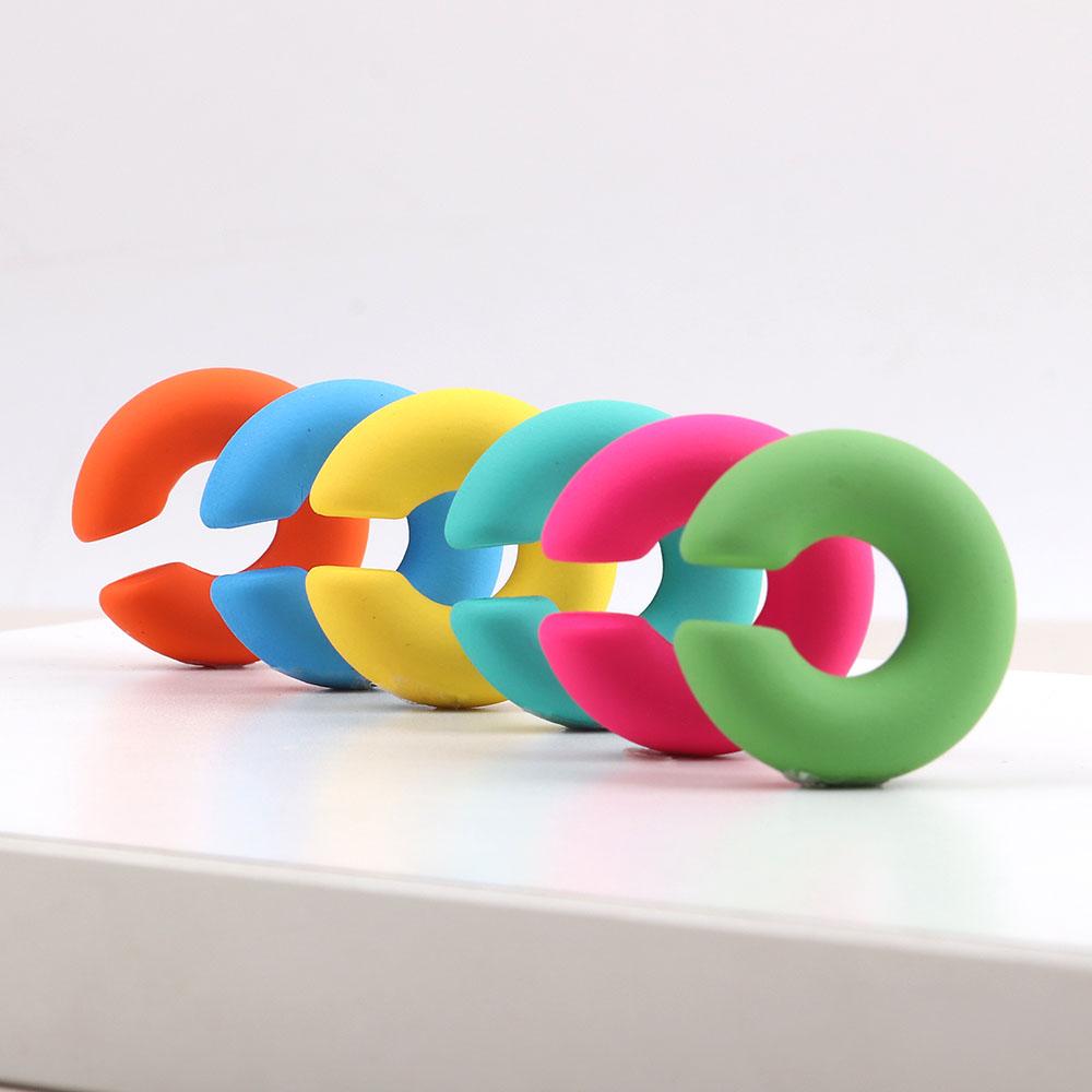 Новые корейские акриловые круглые серьги-клипсы для женщин, морозные красочные массивные круглые серьги-манжеты, эффектные серьги-трубки, толстые зажимы для ушей, ювелирные изделия