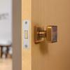 Walnut Wood Single-tongue Lock Wall Mount Concealed Door Lock Home Furniture