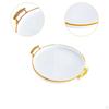 Round Serving Tray Cake Display Plate Versatile Easy to Clean Durability Fruit Food Storage