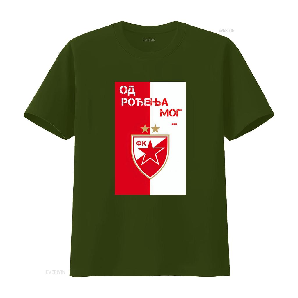 ФУТБОЛКА MAGLIA ФАНАТ КРАСНАЯ ЗВЕЗДА БЕЛГРАД СЕРБИЯ CRVENA ZVEZDA 2 S M L XL винтаж Постиранная Немного Стильная дизайнерская одежда