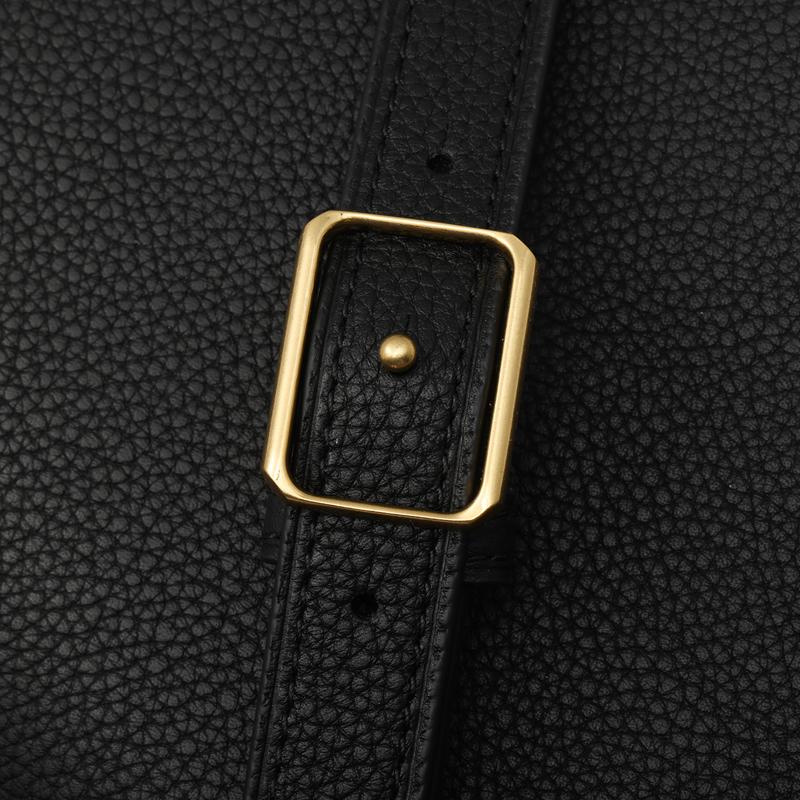 Tory Burch Eleanor Double T Gold Logo Flap Leather Crossbody Shoulder Bag Small Women Bags Black 147831-001