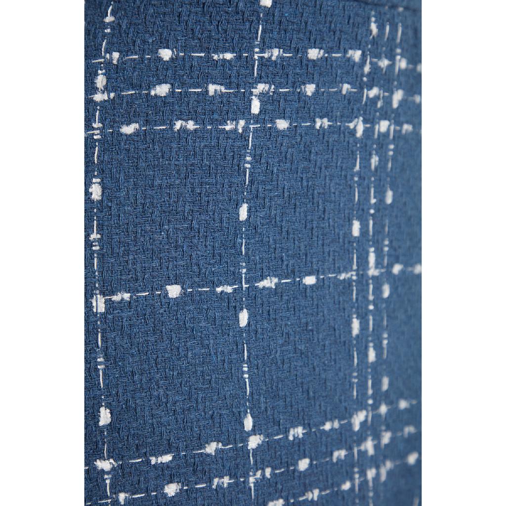 Black Flounced Tweed Fabric Mini Woven Skirt Twoaw22et0448