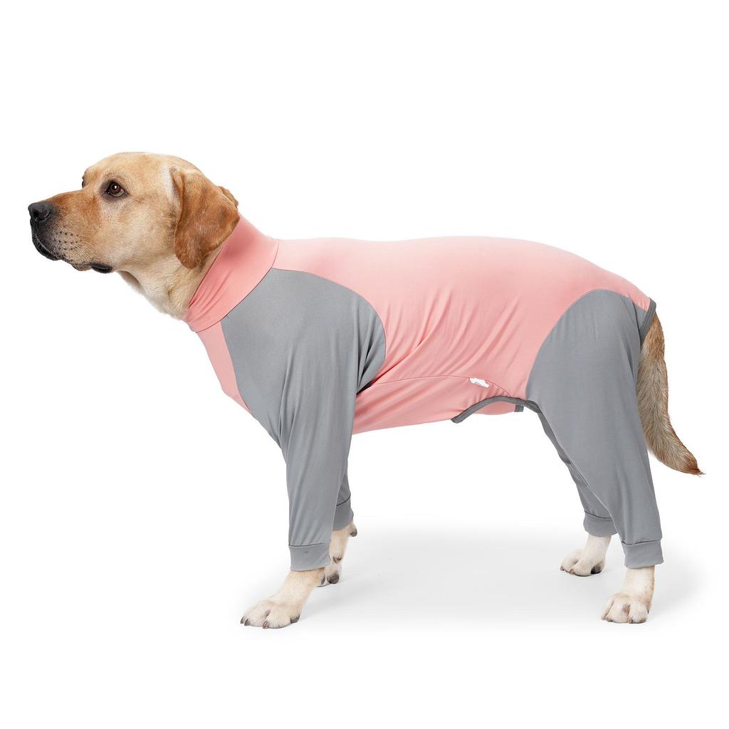 Full Coverage Summer Anti-Shedding Dog Suit for Large Breeds with Open Crotch Design
