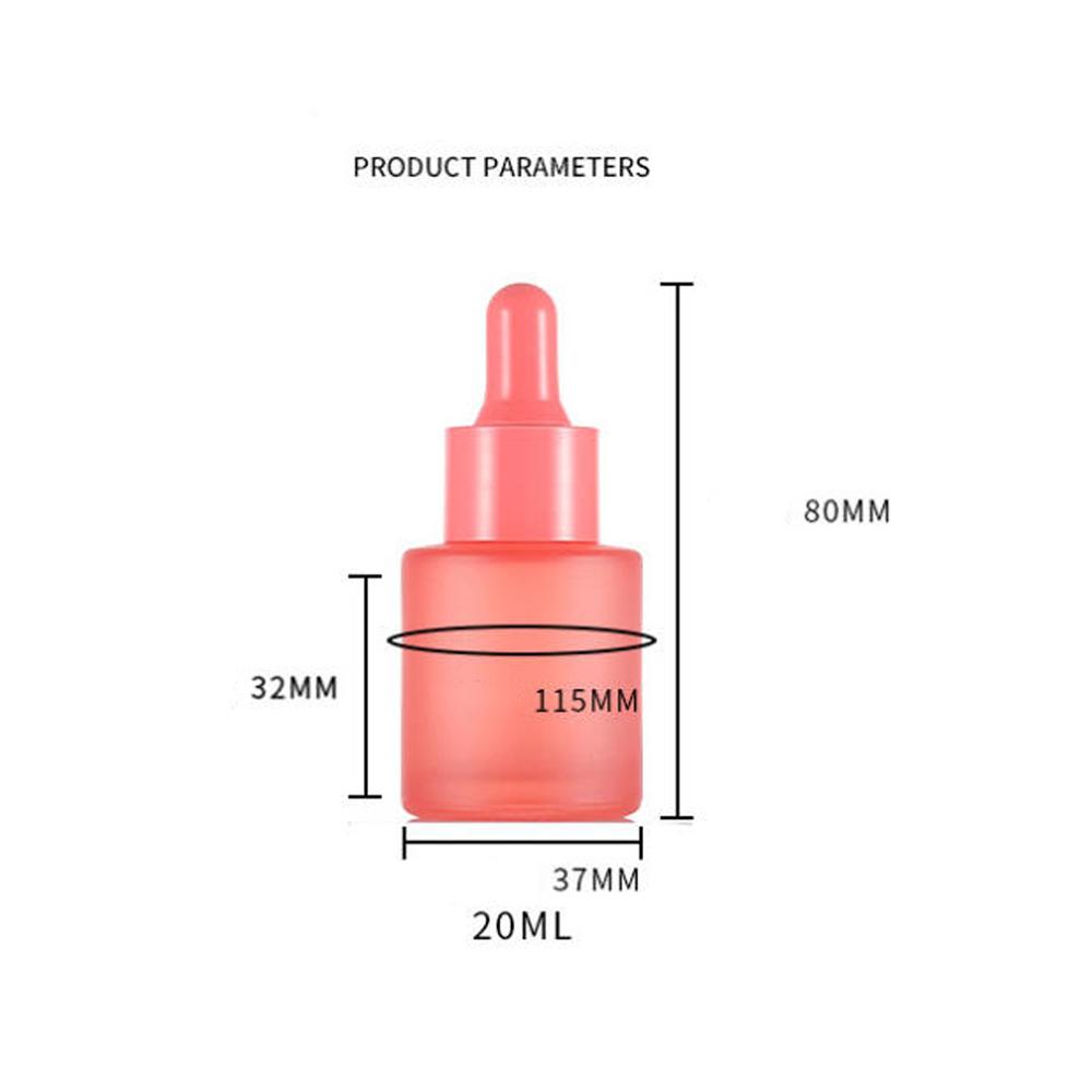 1pc 20ml Essential Oil Bottle Glass Frosted Dropper Bottle Sample Bottle Aromatherapy Liquid Drop for Massage Perfume Bottles