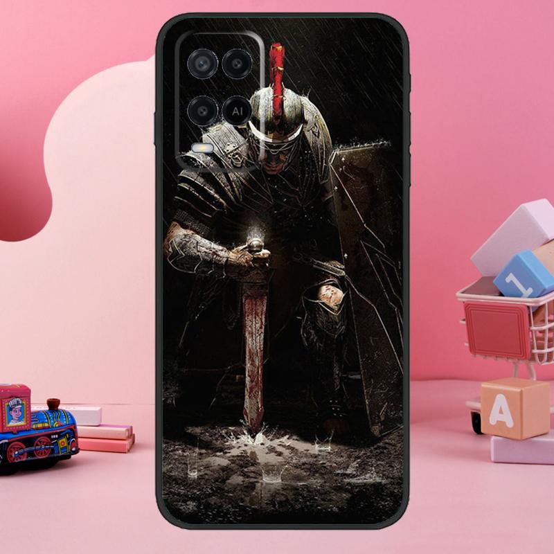 Чехол Spartan Warrior Soldier для Oppo A78 A38 A18 A98 A58 A60 A80 A40 A96 A76 A16 A94 A74 A54 A15 A17 A57 A77 A5 Pro