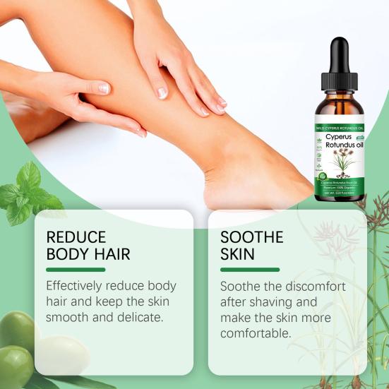 1/2 шт 60 мл масло Cyperus rotundus для мужчин и женщин, средство для удаления волос, уменьшающее количество волос на теле
