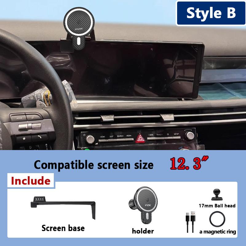 12.3inch Car Phone Holder For Hyundai Tucson NX4 2025 2026 Adjustable Support Screen Mobile Holder Mount Atuo Tools Accessories