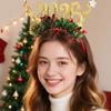 Sequin 2026 Happy New Year Headband Cute Christmas Headpiece New Year Decorative Headdress  Cosplay