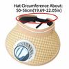 Folding Solar Fan Hat Breathable Wide Brim Sun Hat with Fan UV Protection Portable Summer Fan Visor Cap Hot Weather