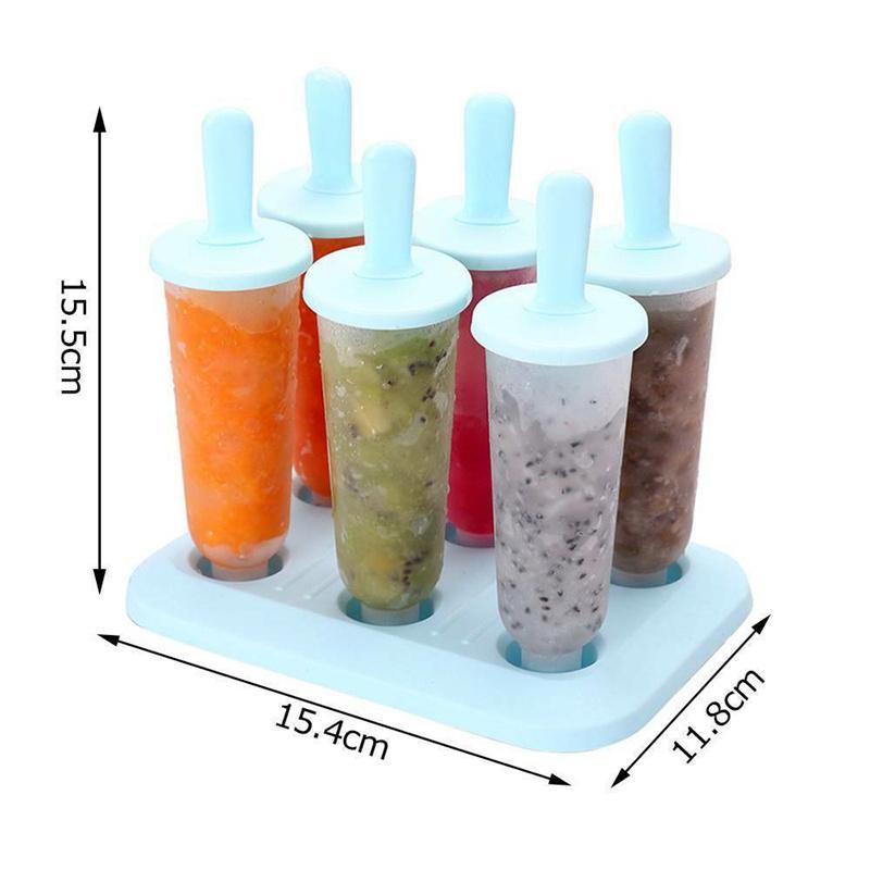 Шесть в одном летняя эллиптическая форма для мороженого, ручная работа, детская форма для мороженого, бытовая палочка для льда, квалификация, блок мороженого