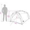 Tunnel Tent Grey and Orange 2 Person