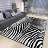 Zebra Pattern Carpet Minimalist Black White Lines Rug Comfortable Size Living Room Carpets Luxury Bedroom Bedside Rug
