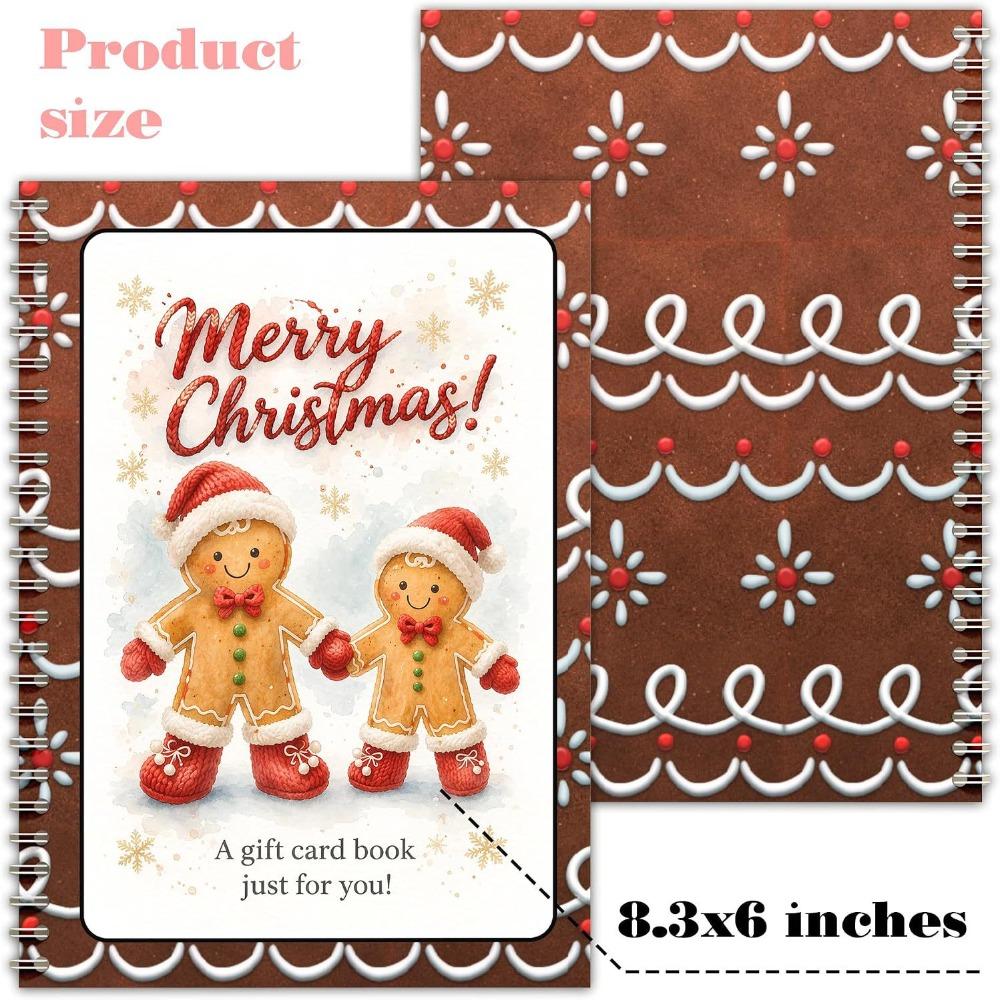 Holographic Christmas Gift Card Booklet Christmas Theme Christmas Gift Card Holder Family Friends