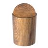Wood Grain Garbage Can with Swing Lid Wood Grain Kitchen Trash Can Wastebasket Retro Waste Paper Rubbish Trashcan for Bedroom