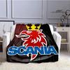 Плед с логотипом Scania Детские теплые пледы Мягкий и удобный плед Плед для пикника Подарок на день рождения