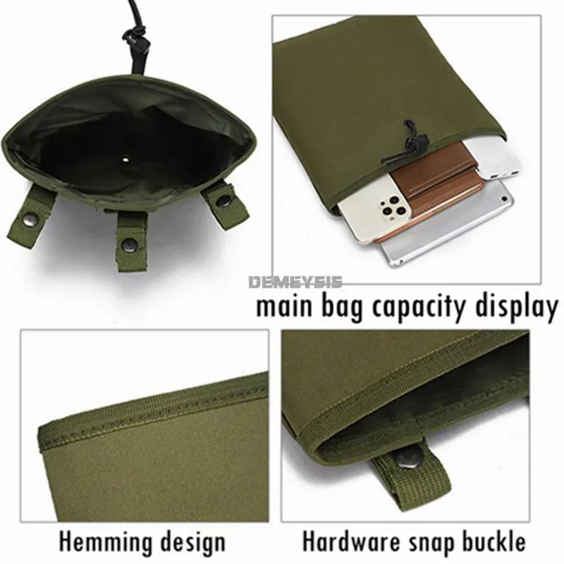 Tactical Molle Dump Magazine Pouch Outdoor Shooting Hunting Recovery Waist Bags Mag Drop Pouches