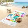 Cocomelon cartoon Beach Towel, Soft Absorbent Quick‑Dry Towel for Beach Pool Swimming Travel Home