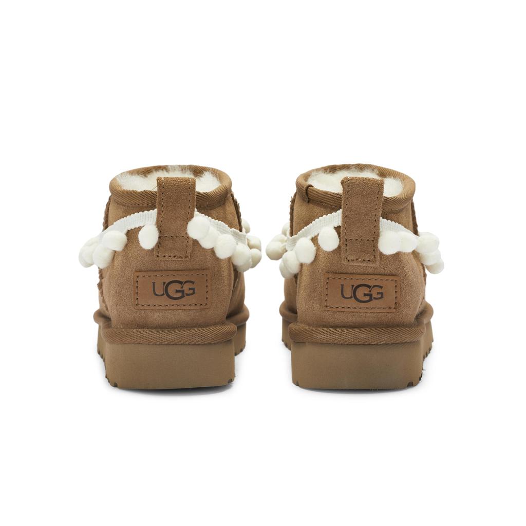UGG КЛАССИЧЕСКИЕ УЛЬТРА МИНИ 811 Производство, Лунный Странник Термальные Снежные Сапоги до щиколотки Женские Каштаново-коричневые 1116109-CHE(Команда80-)