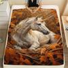 Фланелевое одеяло с принтом единорога, Высококачественное, Удобное для всех сезонов, Декор для дома, Тепло и уют, Идеально для рождественских подарков137