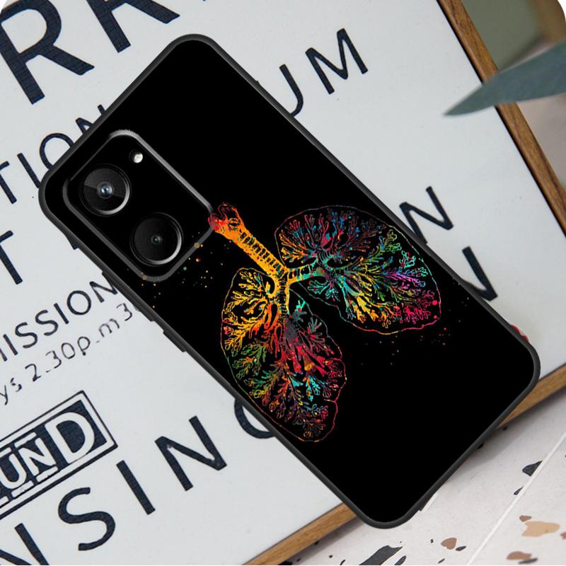 Человеческое Сердце Мозг Легкие Для Realme C31 C33 C35 C51 C53 C55 C67 GT5 GT Neo 6 9 10 11 12 Pro Plus C21Y C25s C30 Чехол