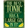 Grindstore В лучшем тонике содержится большая порция джина! Мини-жестяной знак