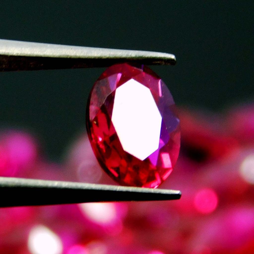 Natural Red Ruby Loose Gemstone 1 ct Oval Shape 7x5 mm for Jewelry Making and Gem Collections