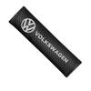 Carbon Fiber VW Car Logo Seat Belt Pads Seat Shoulders Strap Pad Cushion Cover For Volkswagen Golf Passat Touran Front Accessory zw3