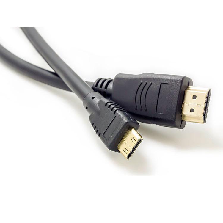 Gold-Plated Mini HDMI To HDMI Cable, 1.5m, for Camera/TV/Tablet