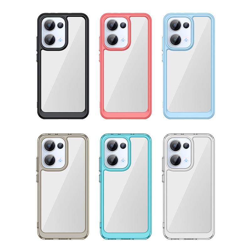 Для чехла Reno 13 Обложка Reno13Reno 13 Pro Capas Противоударный бампер для телефона Задняя броня Прозрачный цвет Прозрачные чехлы OPPO Reno 13