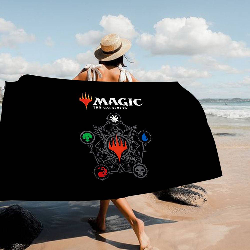 Игровой M-Magic The Gathering Аниме Большие Микрофибровые Пляжные Полотенца Быстросохнущее Полотенце Песок Пляжные Полотенца Бассейн Полотенце Для Бассейна Йога