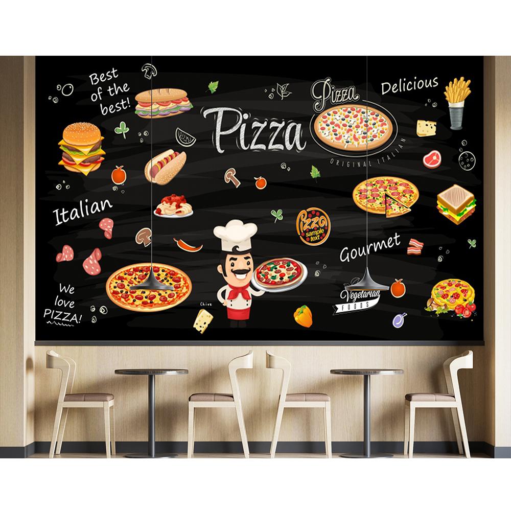 Фаст-фуд Настенная роспись Гамбургер Ресторан Фотообои Пицца Снэк-бар Декор Гамбургер Обои