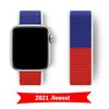 Нейлоновый ремешок для Apple Watch 49мм 45 41мм 44мм 40мм 42мм 38мм Регулируемый эластичный браслет iWatch Ultra Series 9 3 4 5 SE 678