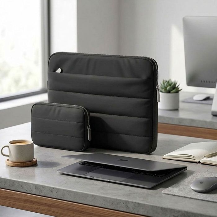 Housse pour Ordinateur Portable 14" - Compatible avec MacBook Air Acer Lenovo Dell Asus - Noir