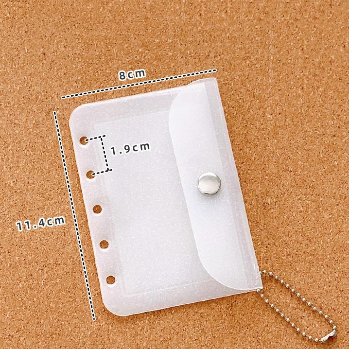 1 шт. держатель для фотокарт Kpop для студентов, блестящий прозрачный чехол-наклейка с подвеской, защитный чехол для фотокарт