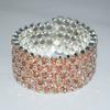 Rhinestones Bridal Jewelry Hand Wrist Bracel Crystal Bracelets Wedding Bangles Five Rows Bangles