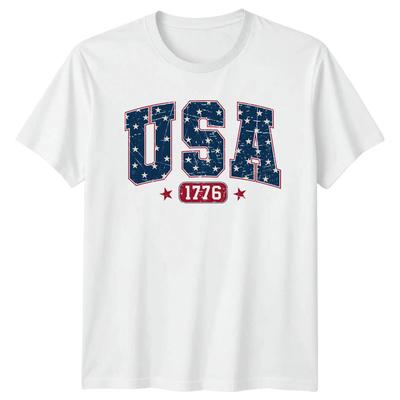 USA Patriotic 1776 Mens T-Shirt Womens Graphic Tee Unisex Top