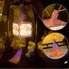 With LED Light DIY Mid-Autumn Lantern Mid-Autumn Festival Handmade Handmade Lanterns Chinese Style Good Luck Hanfu Accessories