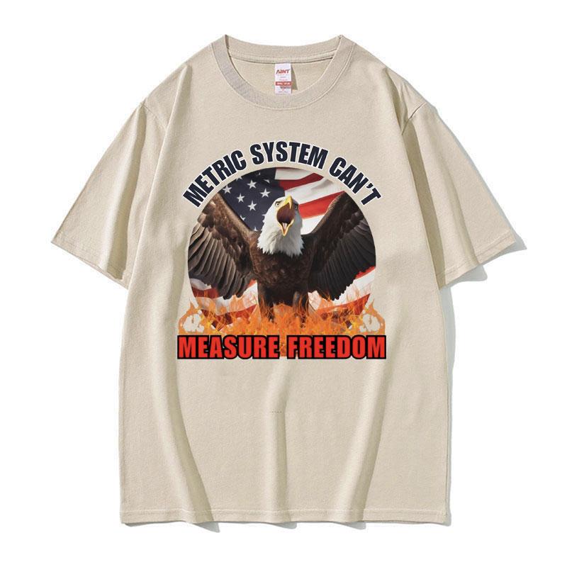 Wtf Is A Kilometer Meme Funny T Shirt Metric System Cant Measure Freedom Print Tee Shirt Men Women Oversized Streetwear Tshirt