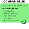 Etui de voyage - PHONILLICO - Compatible Oral B - Noir - Accessoires inclus - Adulte