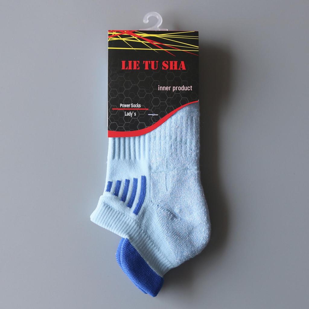 Женские спортивные носки с цветовыми блоками, износостойкие, утолщенные, дышащие, с сеткой, махровые, короткие, для бега