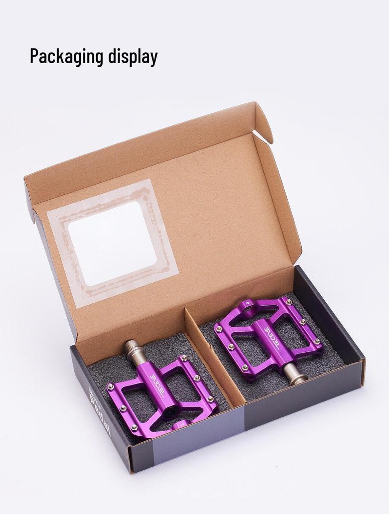 RECEVE Складной велосипед Алюминиевый сплав CNC Легкий Нескользящий Три подшипника Педали P8P18 Велосипедные аксессуары