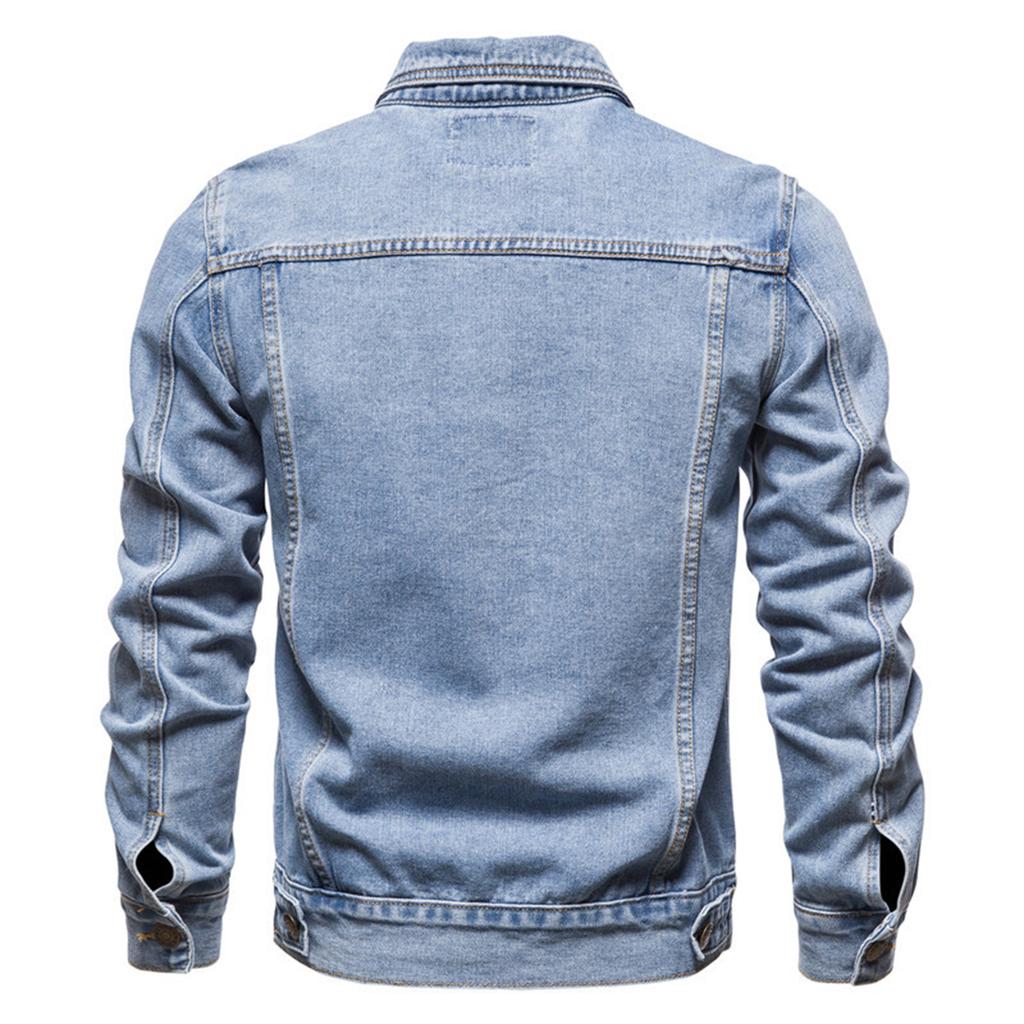 Men's Denim Jacket Cotton Fashion Casual Slim Fit Jacket Men's Denim Jacket