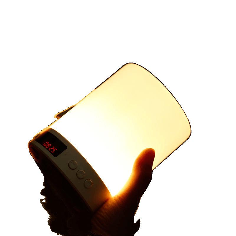 Colorful Night Light Bluetooth Speaker and Alarm Clock