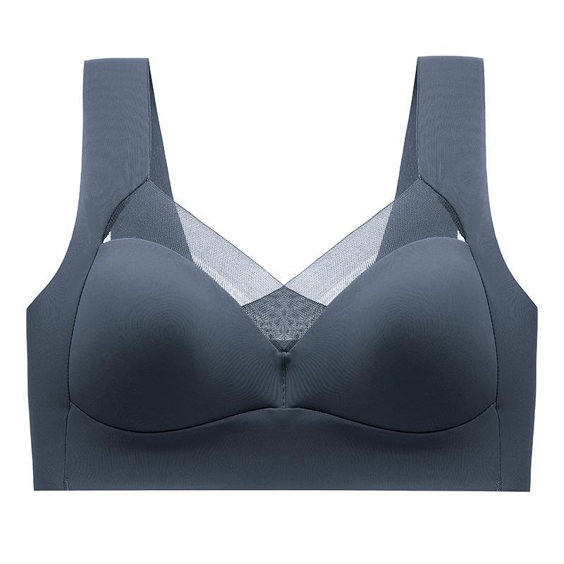 Seamless Silk Sports Bra: Anti-Sag, Fixed Cup, Wireless Design with Beautiful Back