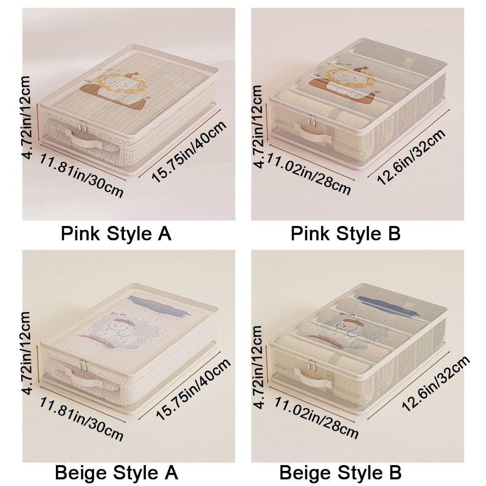 2Pcs Divided Clothes Quilt Storage Bag Large Capacity Moving Packing Bag Bed Sheet Organizer  Travel