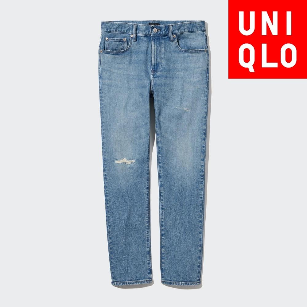 Uniqlo Повреждения узких джинсов 
