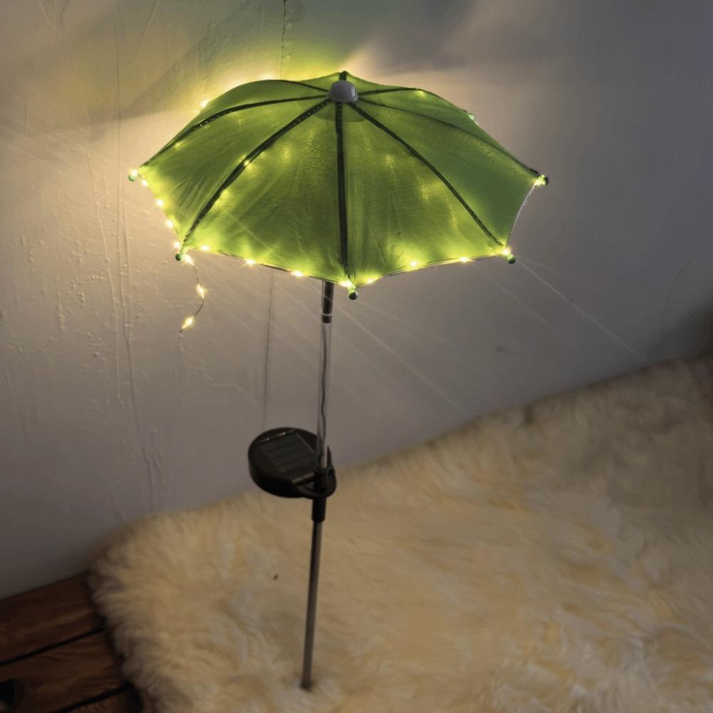 Waterproof Ground Stake Lights Umbrella Shaped Umbrella Lights Landscape Solar Lights Patio