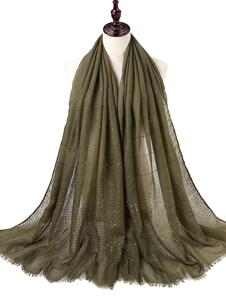 Дизайн Блестящий Мусульманский Хиджаб Полосатый Шарф Исламский Женский Хлопок Вискоза Блестящий Шарф Однотонный Хиджаб Шарф Тудунг Бавал