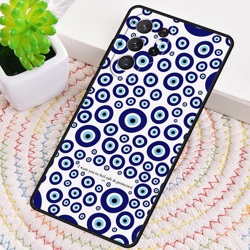 Чехол для телефона с узором "глаз Фатимы" для Samsung Galaxy note 10 pro S26 Ultra S23 S24 FE S25 S21 S22 PLUS ударопрочный