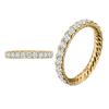 Набор парных колец David Yurman из плетеных жгутов с бриллиантами – Модные свадебные кольца в стиле легкой роскоши